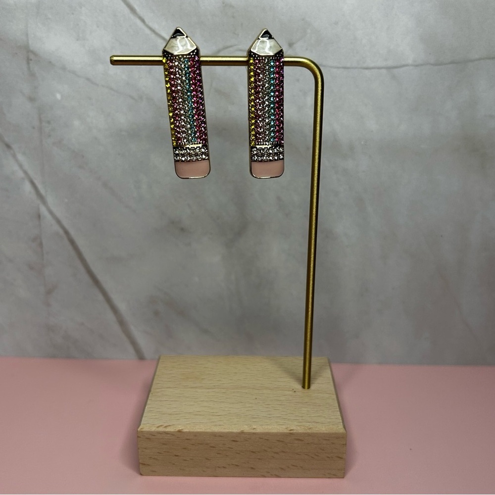 BaubleBar Sugarfix Multicolor Rhinestone Stud Earrings - Picture 2 of 4